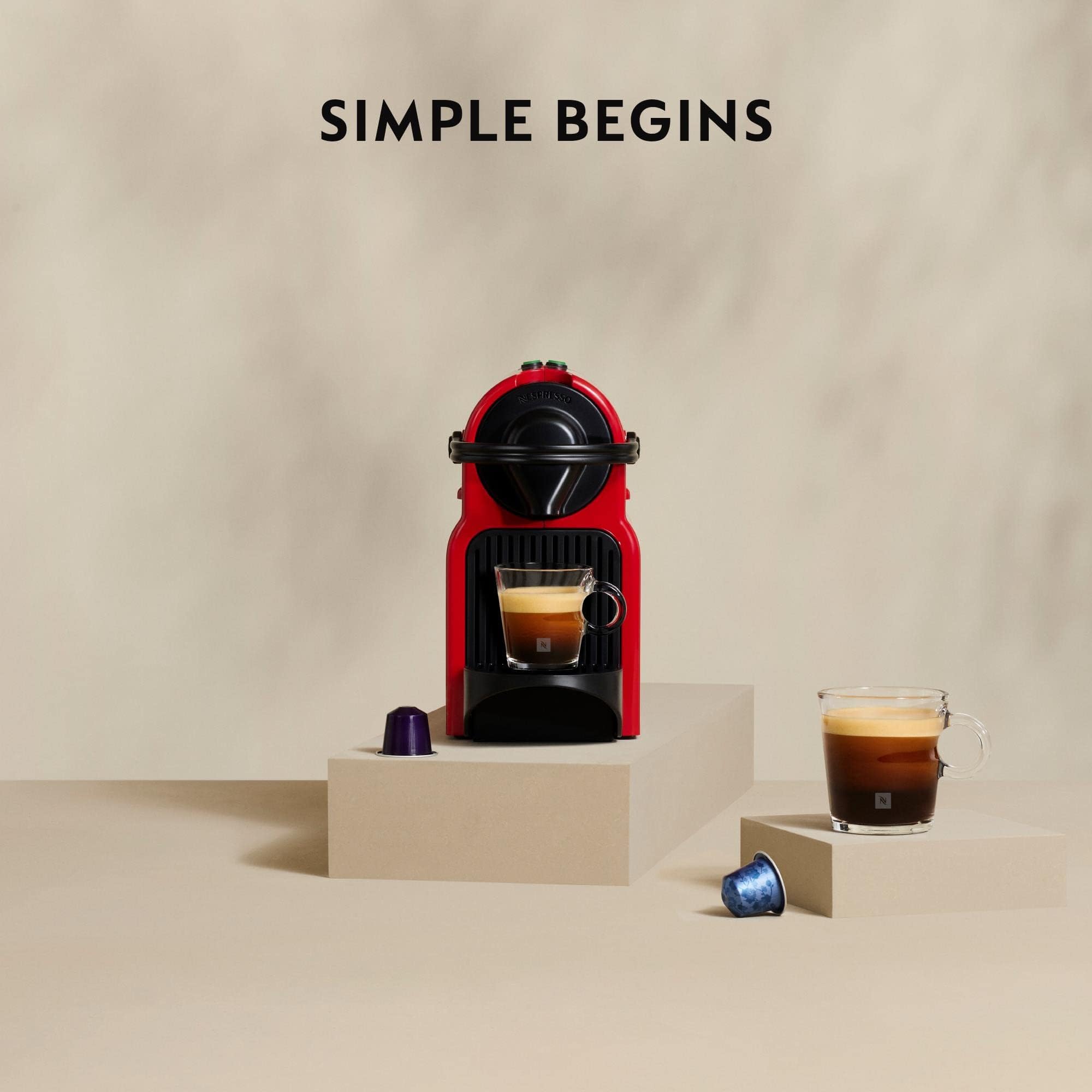 NESPRESSO Inissia C40 Red Coffee Machine - UAE Version