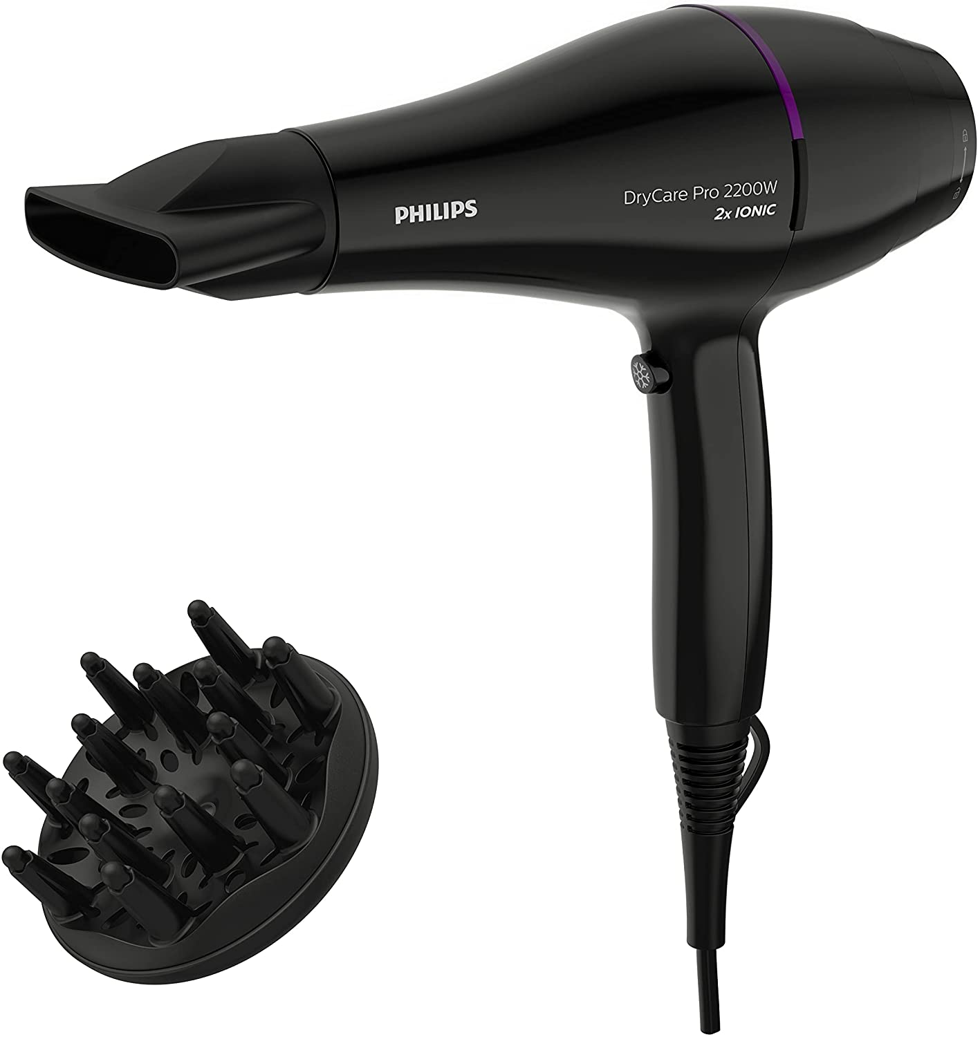 Philips Drycare Pro Hairdryer - Bhd27403, Black