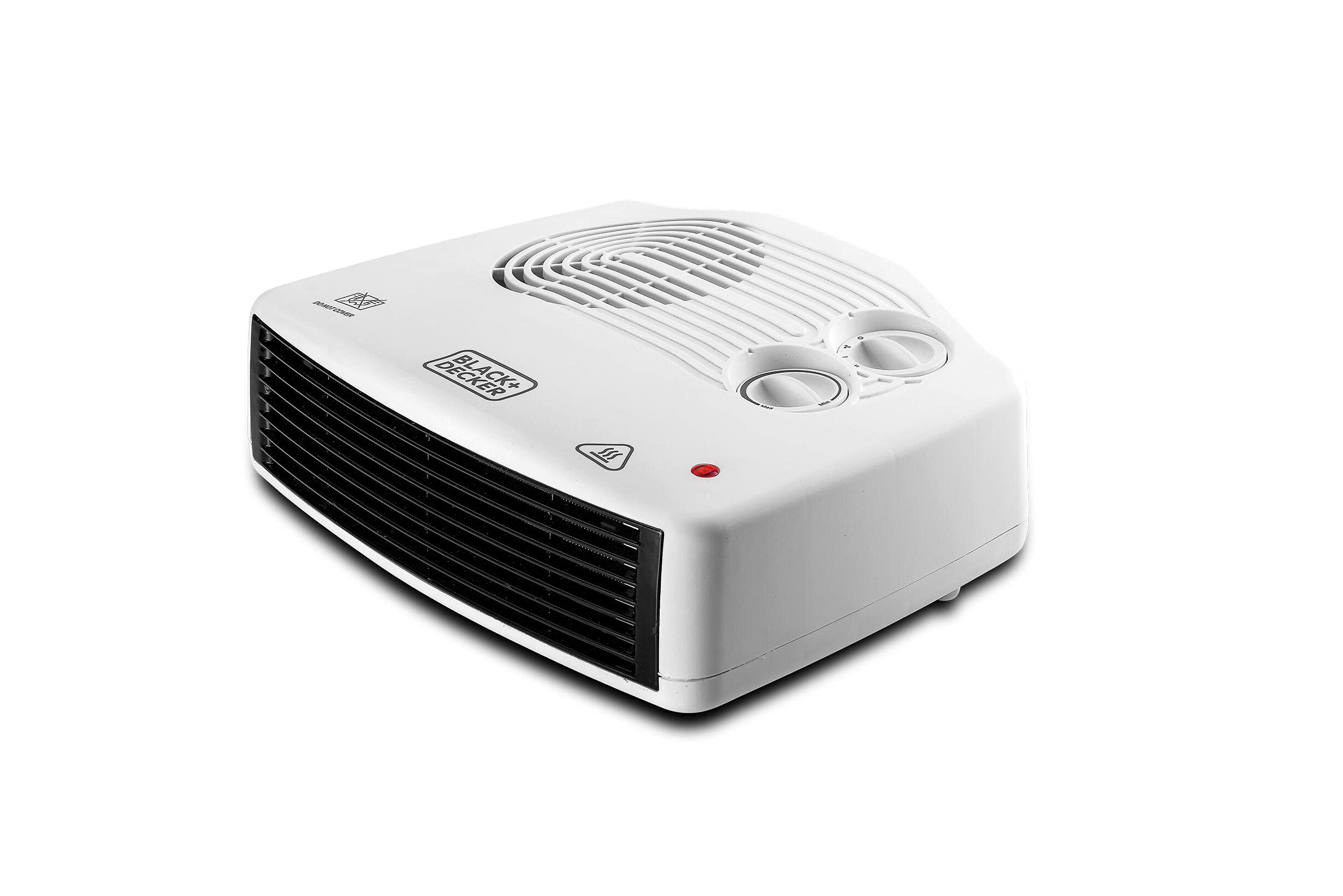 BLACK+DECKER 2400W Horizontal Fan Heater With Thermostatic and Dual Thermal Control Cooling بلاك & ديكر مدفئة بمروحة