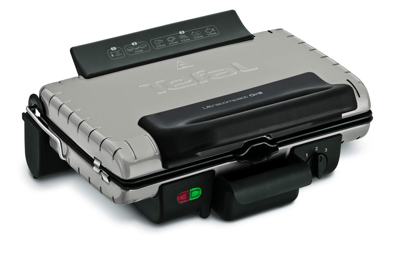 Tefal Grill, Ultra compact Barbecue / BBQ 1700 watts, Silver جهاز صنع الساندويش من تيفال ، لون فضي