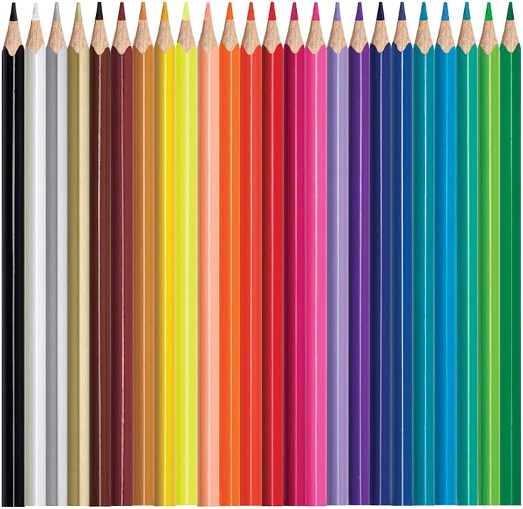  مابد - اقلام رصاص ملونة مثلثة من كولور بيبس، الوان متنوعة، عبوة من 24 قطعة