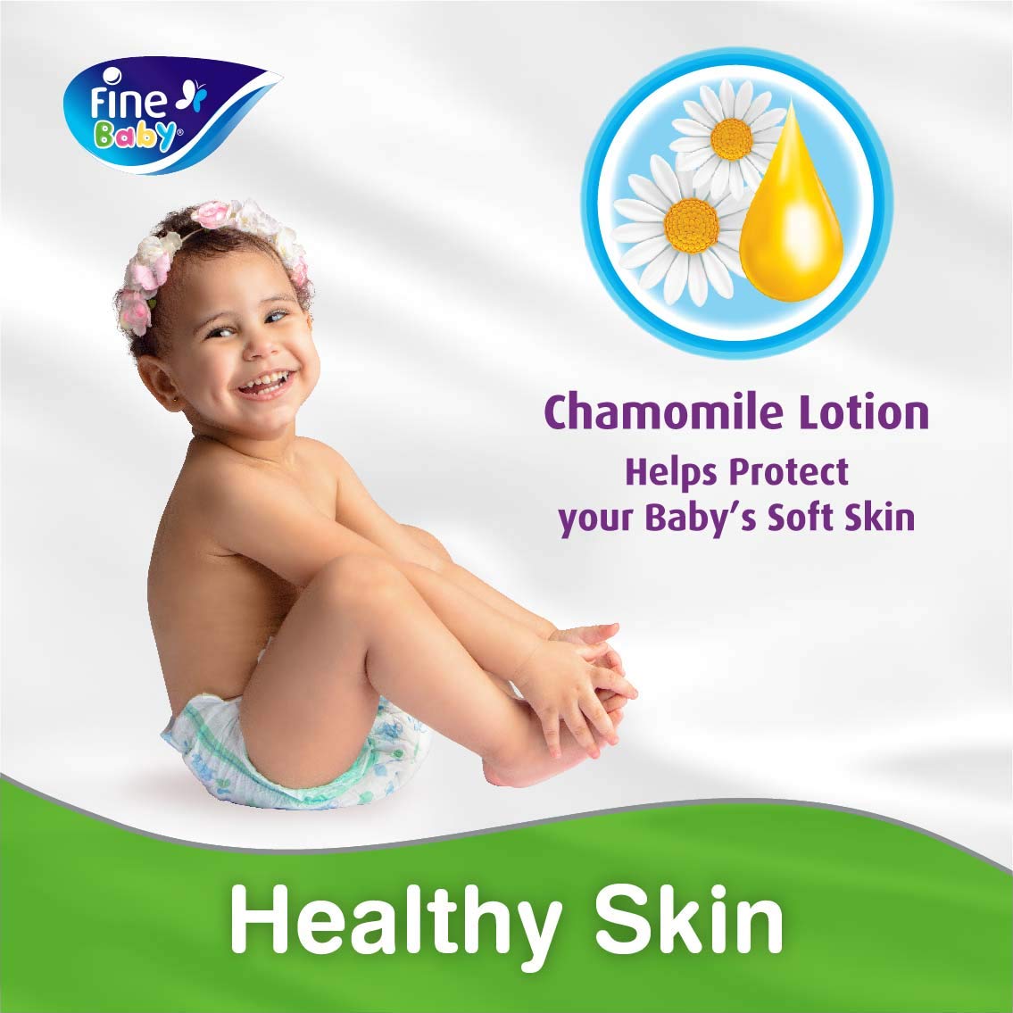 Fine Baby Diapers Size 6 Junior 16+ kg 36pcs حفاظات فاين بيبي بلوشن لمسة الأم، حجم جونيور 16+ كغم، العبوة الكبيرة 36 حفاظة