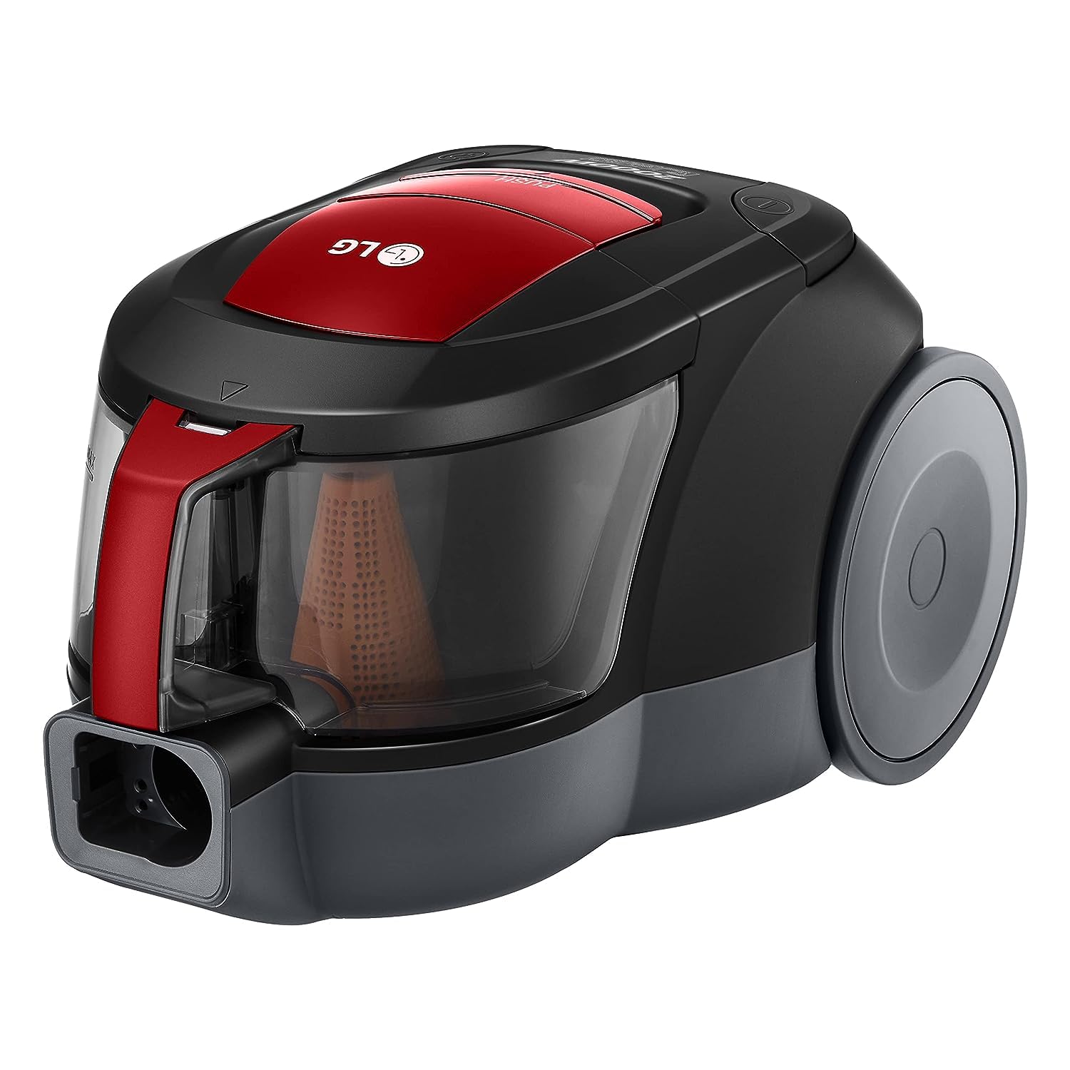 LG Bagless Vacuum Cleaner, 1.3 Liter Dust Capacity, Long Lasting Suction Power, 2000 Watt, Pearl Sparkle Red إل جي مكنسة كهربائية بدون كيس سعة 1.3 لتر من الغبار، قوة شفط تدوم طويلا، 2000 واط، احمر لؤلؤي