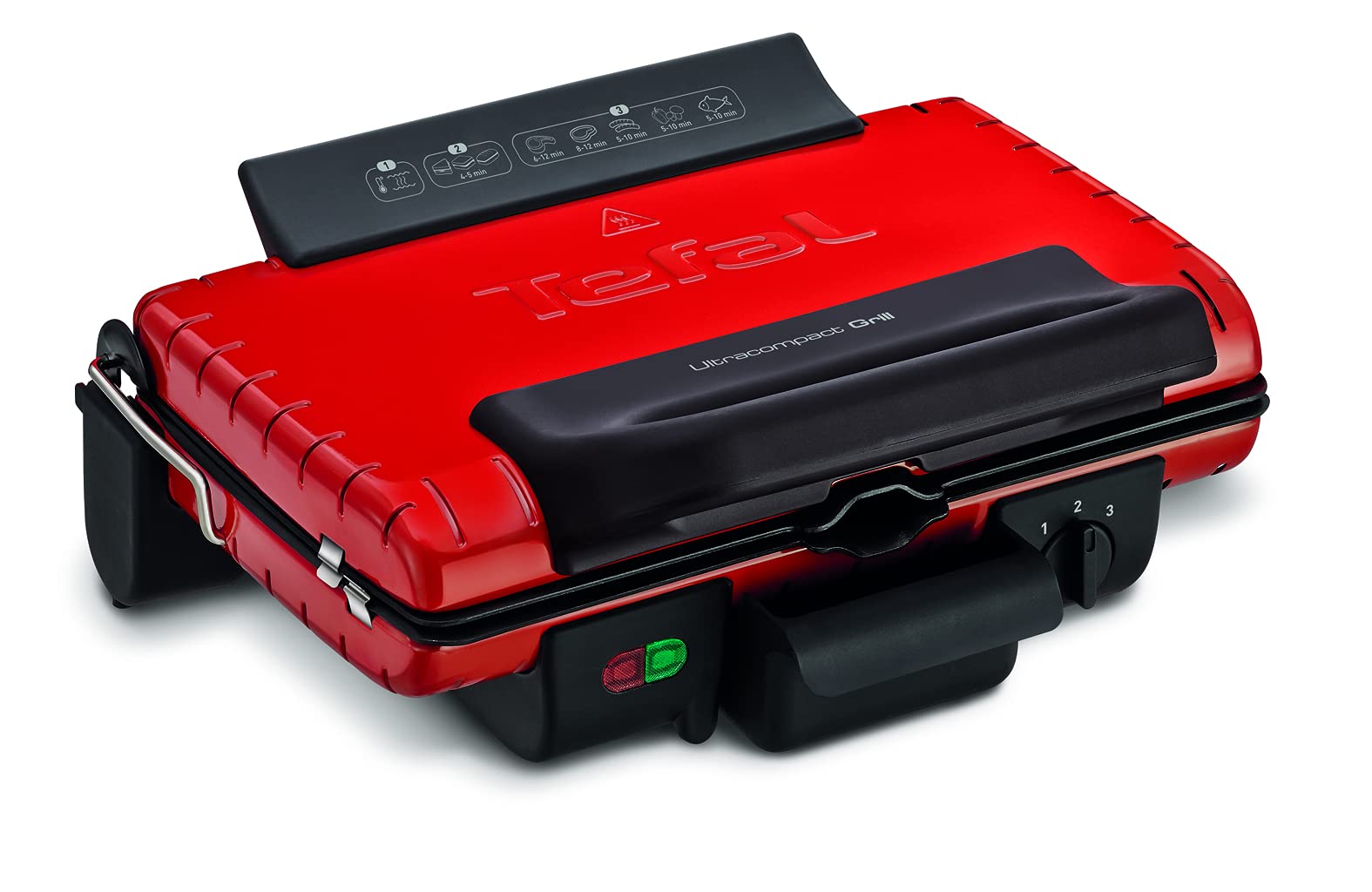 TEFAL ULTRA COMPACT GRILL , 1700W RED , 1 year warranty