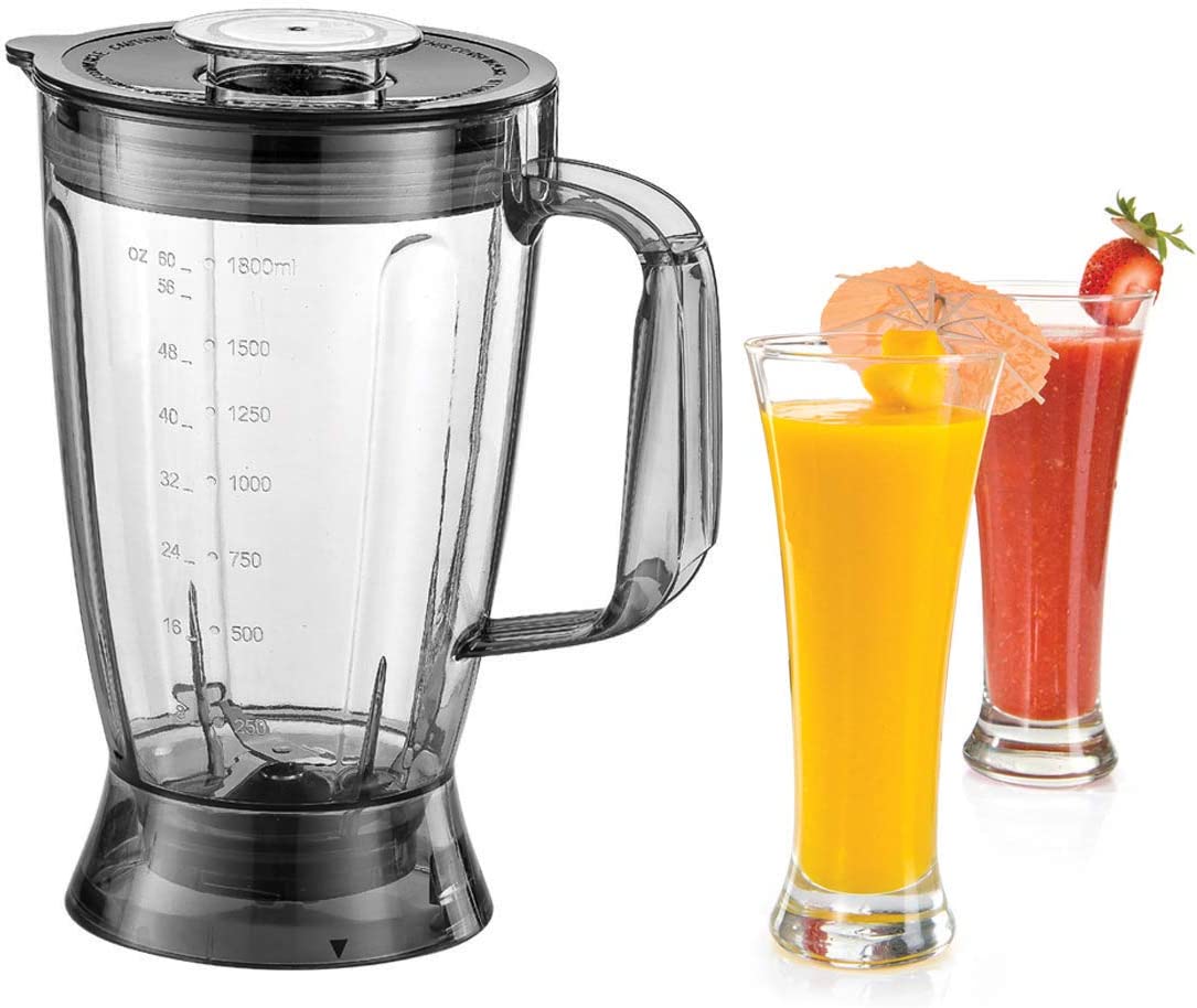 BLACK+DECKER 880W 1.5L 4in1 Food Processor, Blender Jar And Grinder Chopper Shredder Plus 31 Extra Functions, For Easy Meal Preparations