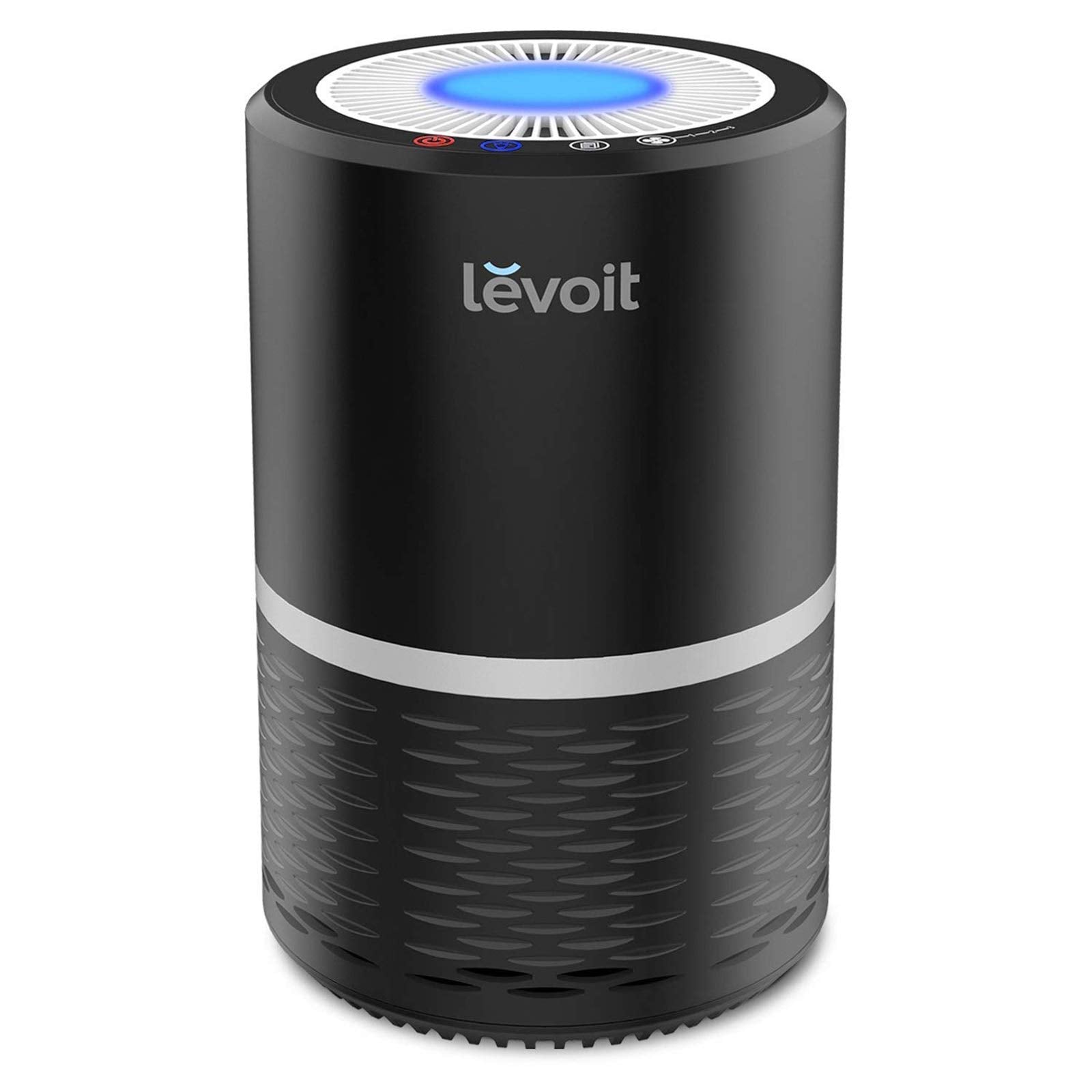 Levoit Air Purifier For Home With True Hepa Filter, Filter Change Reminder, Led Display Off Function, Portable Purifiers For Dust, Smokers, Pollen, Pet Dander, Hay Fever, Cooking Smell, Lv-H132 Black