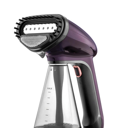 BLACK+DECKER Portable Garment Steamer With Universal Bottle Adaptor 1500W Dark Purple HST1500-B5