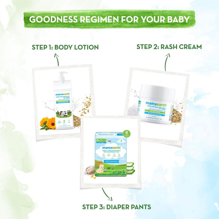 MAMAEARTH Plant-Based Diaper Pants, New-Born, 3-5 kg, Piece of 40