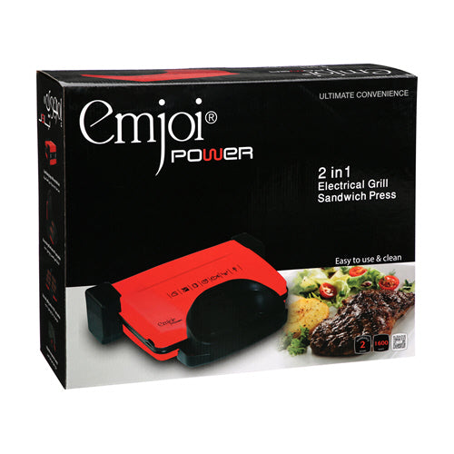 Emjoi Power 2in1 Grilling & Toasting Machine 1600W  آلة الشواء والتحميص تعمل بقوة