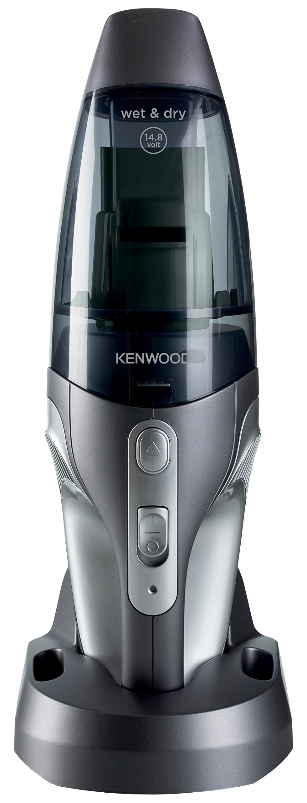 Kenwood Wet & Dry Cordless Handheld Vacuum Cleaner With 14.8V Lithium-Ion Battery, 500ml Dust Capacity  مكنسة كهربائية لاسلكية محمولة باليد لتشغيل رطب وجاف مع بطارية ليثيوم ايون بقدرة 14.8 فولت،