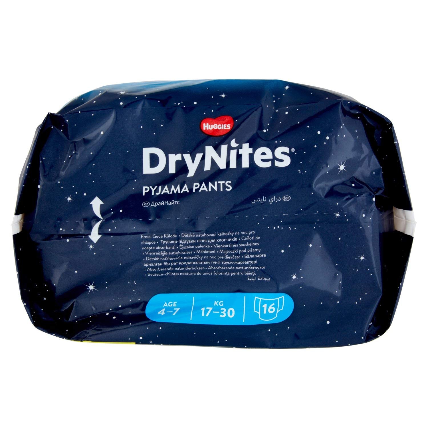 Drynites Boys Pyjama Pants 4-7 years 17-30kg 16pcs هجيز دراي نايتس ، كلوت بيجاما بانتس,(4-7 سنين) أولاد (17-30 كغم) 16 قطعة