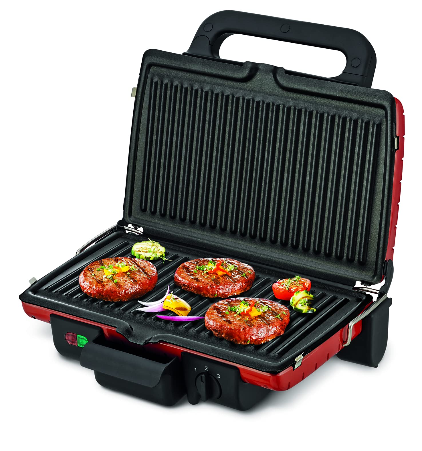 TEFAL ULTRA COMPACT GRILL , 1700W RED , 1 year warranty