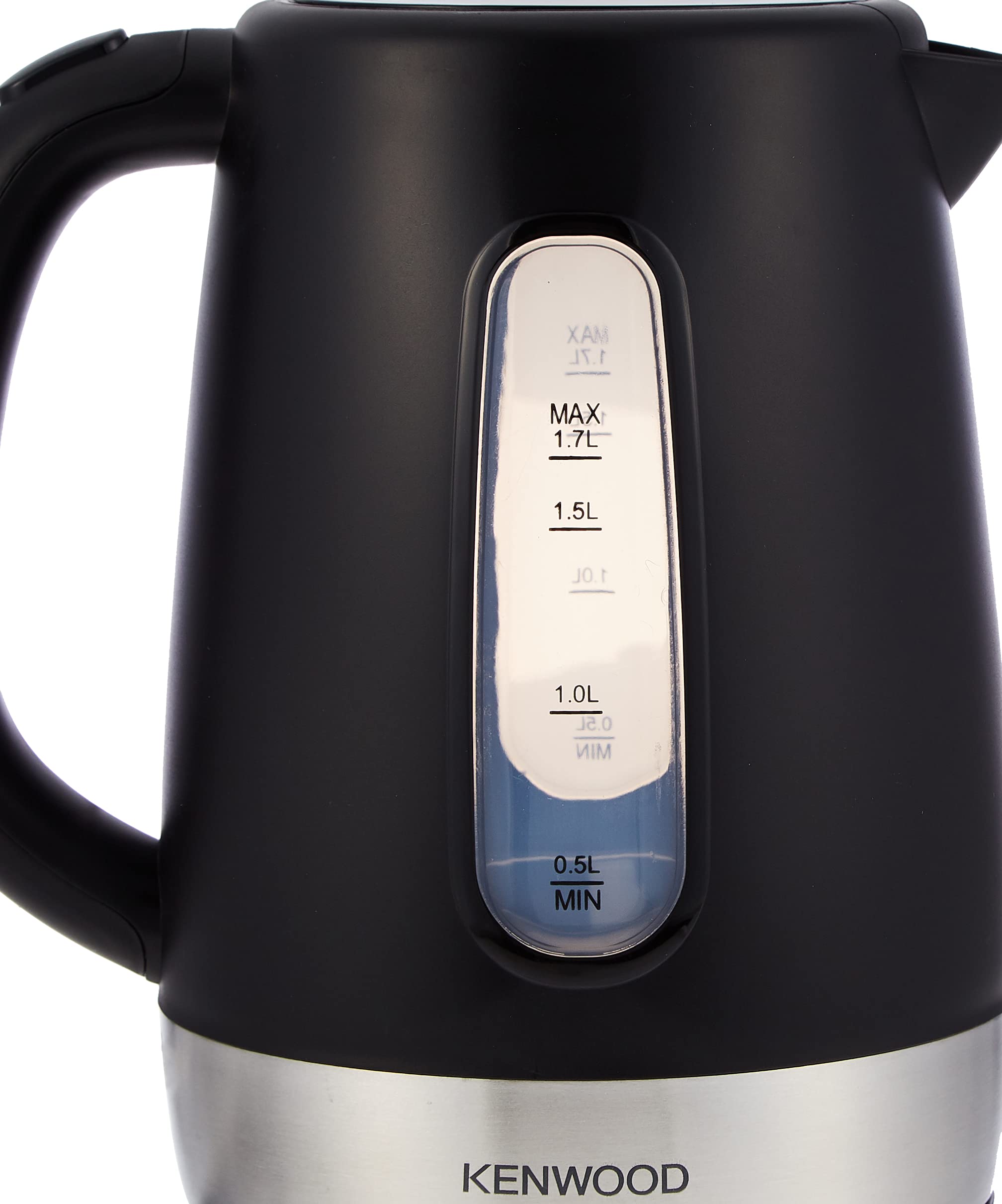 Kenwood Kettle 1.7L Cordless Electric Kettle 2200W with Auto Shut-Off & Removable Mesh Filter ZJP01.A0BK Black/Silver