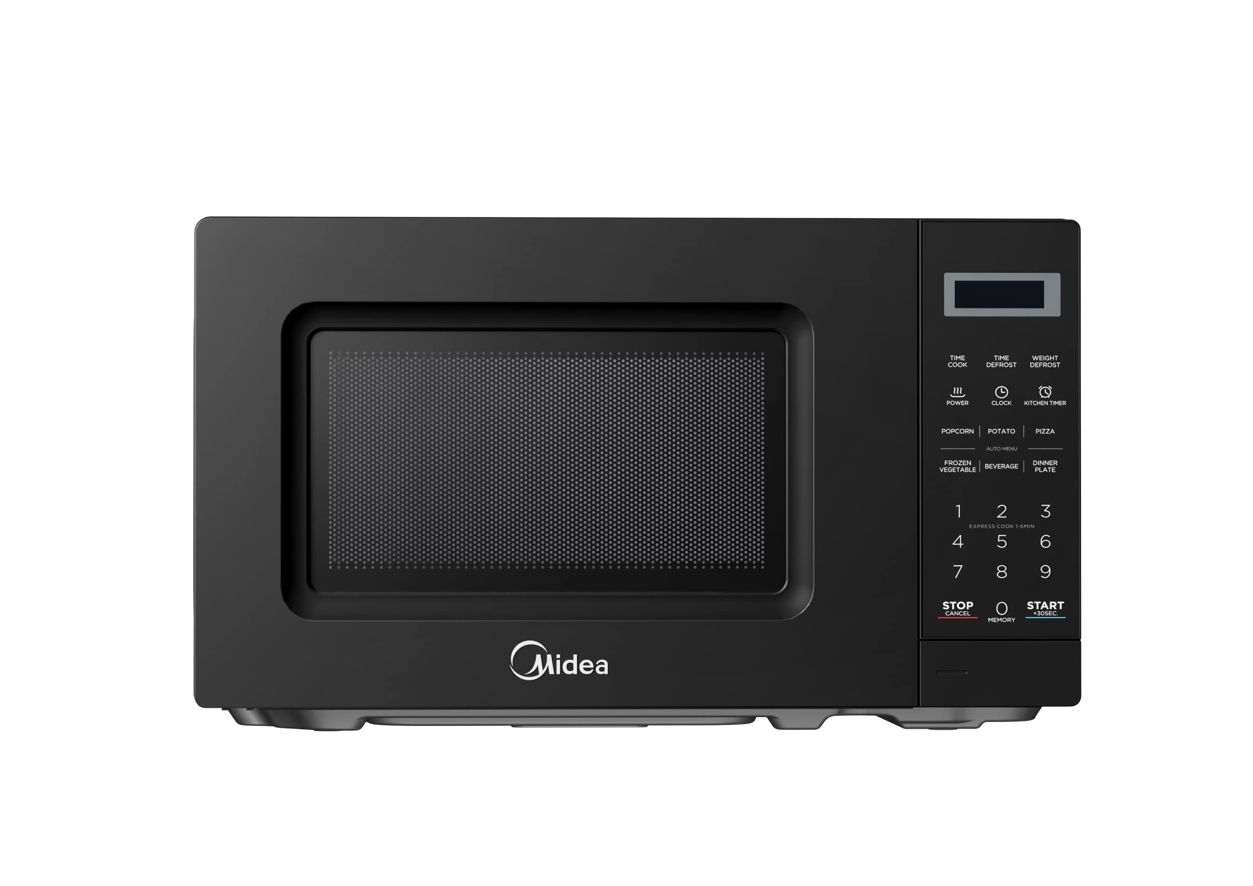Midea 20L Solo Microwave Oven with Digital Touch Control, 700W, Child Lock, Memory Function, Defrost-by-weight-or-time, Fast Reheat, Push Button Door Opening, Best for Home & Office, Black, EM721BK