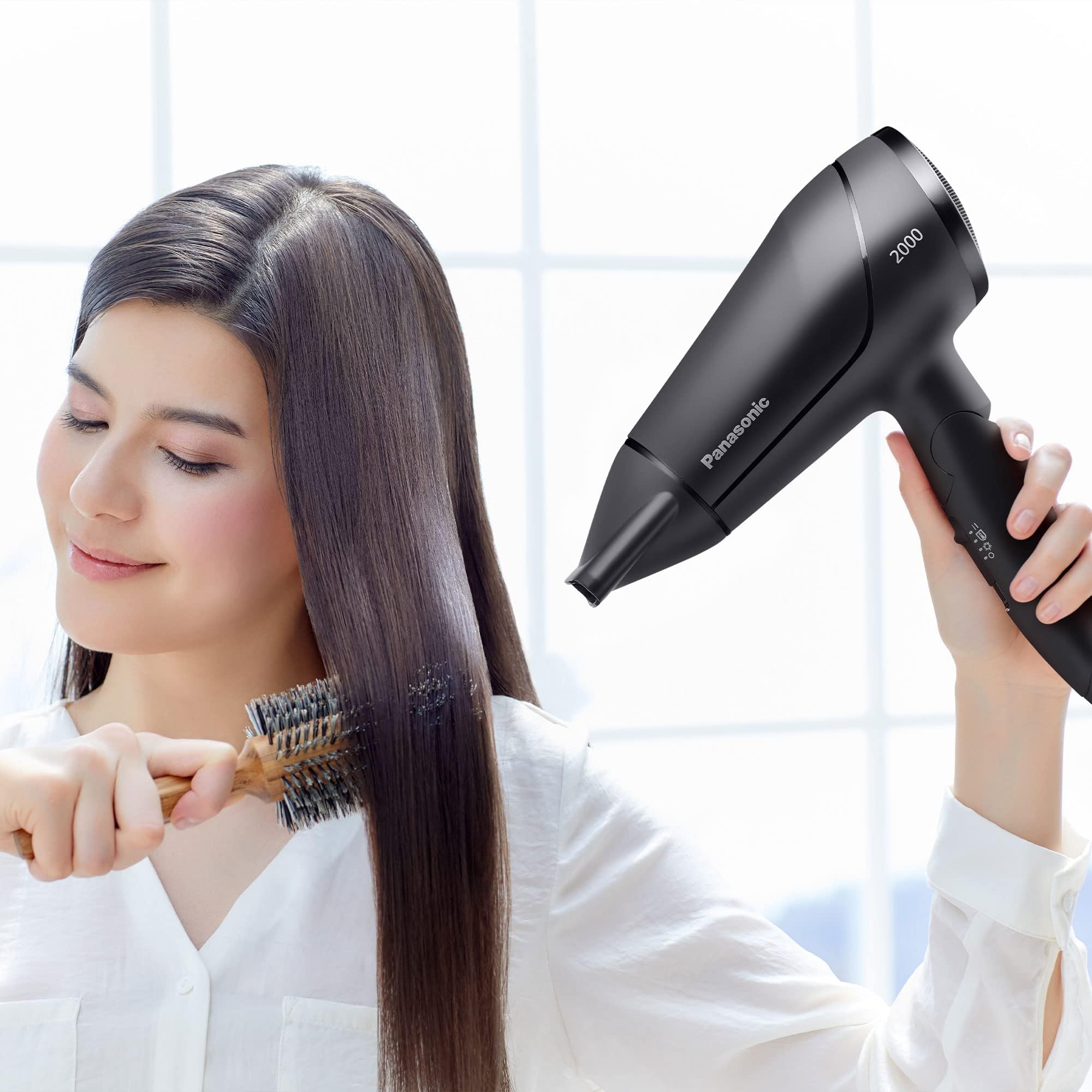 Panasonic 2000W Compact Powerful Hair Dryer with 11mm concentrator nozzle for Fast Drying & Smooth Finish (OPEN-BOX)