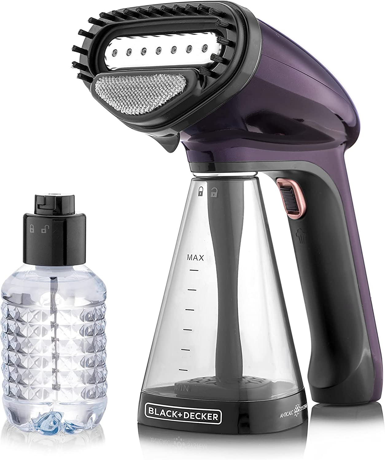 BLACK DECKER Portable Garment Steamer With Universal Bottle