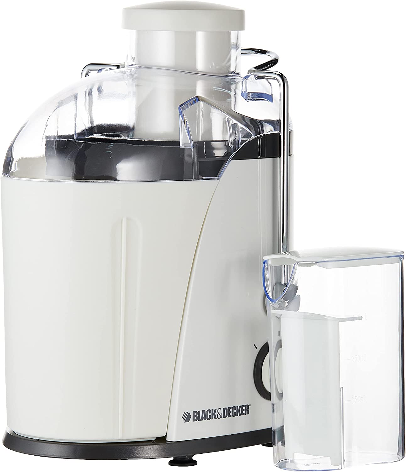 BLACK+DECKER 400W 65mm Juice Extractor XL Feeding Chute  الة صنع عصير بلاك اند ديكر 400 واط