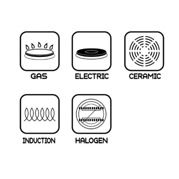 OMS 9 Pcs Ivory Granitec Induction Safe Cookware Set - Made in Turkey طقم أواني طهي 9 قطع  جرانيت - صنع في تركيا