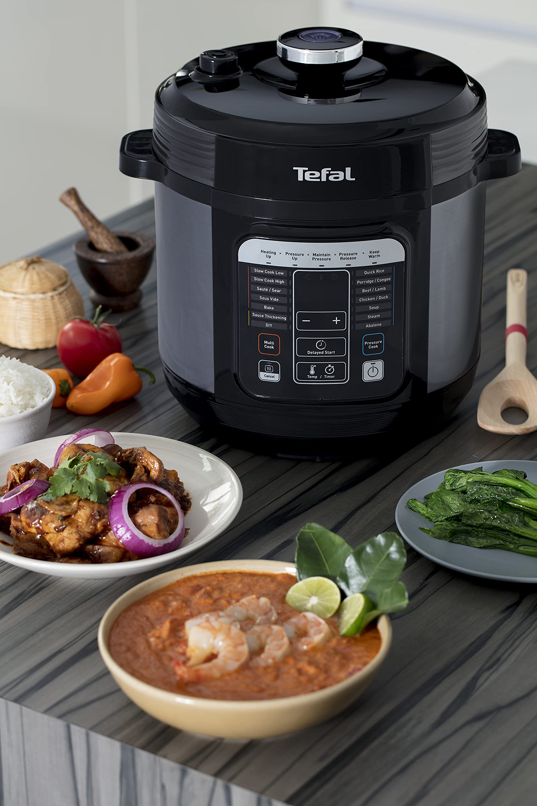 Tefal Home Chef Smart Multicooker / Pressure Cooker 6L