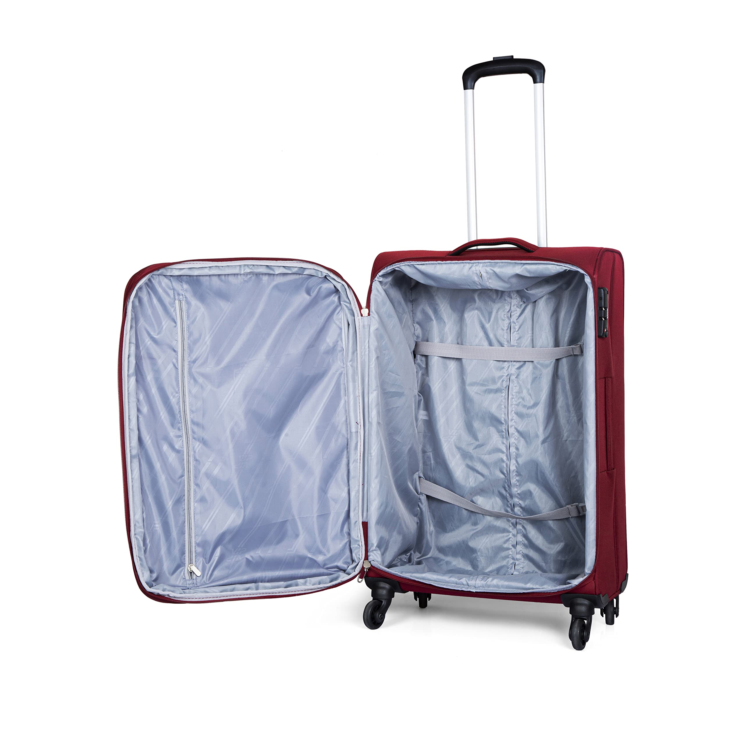 VIP Tivoli 4 Wheel Expandable Cabin Soft Luggage Trolley Bag شنطة امتعة لينة مزودة بـ4 عجلات وقابلة للتوسيع من في اي بي تيفولي