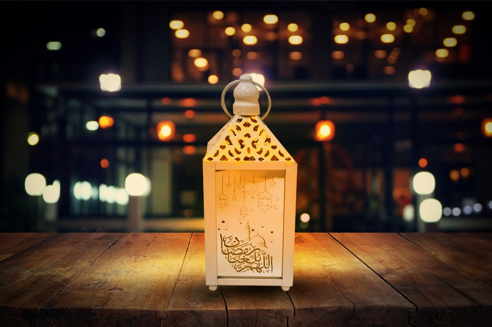 Ramadan Lantern White