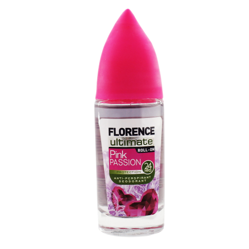 FLORENCE-24 Hour Intensive Anti-Women Deodorant Roll-on Pink Passion 50 ml