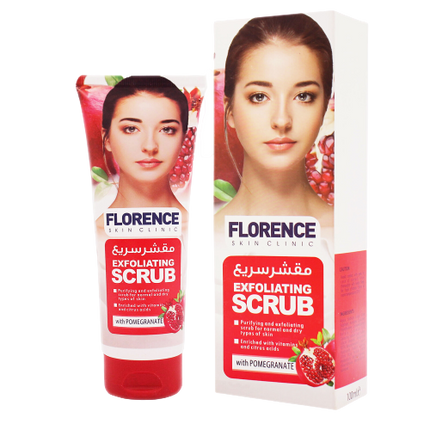 FLORENCE-Exfoliating Scrub With  Extract Pomegranate 100 ml