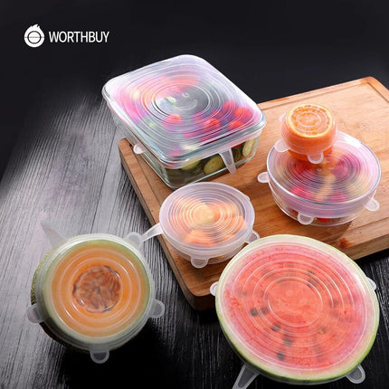 Silicone Stretch Lids 6 Pack Suction Lid