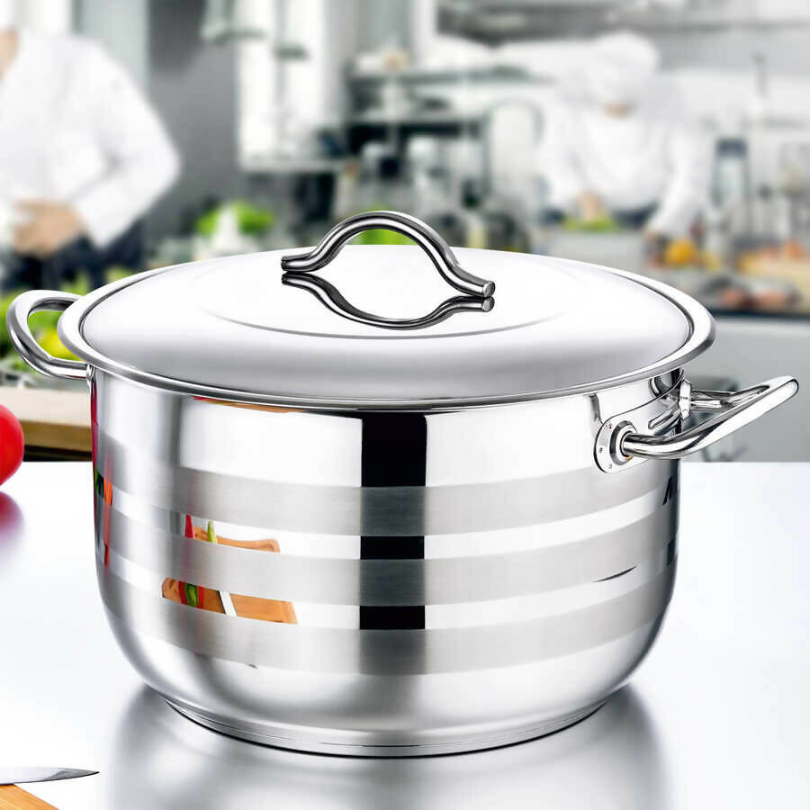 OMS 36 CM stainless Steel Casserole - Made in Turkey