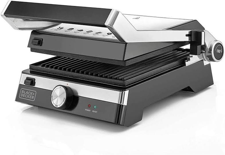 Black+Decker Grill 2000W  سخانة وشواية ساندويش